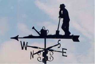 Man Gardener weather vane